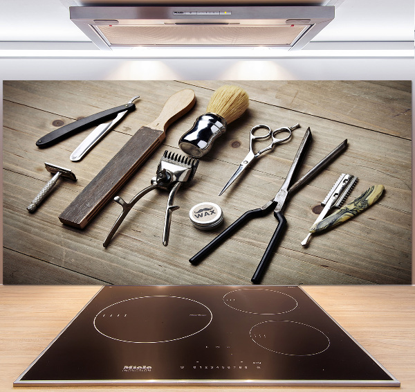 Glasrückwand für die küche Herrenfriseur