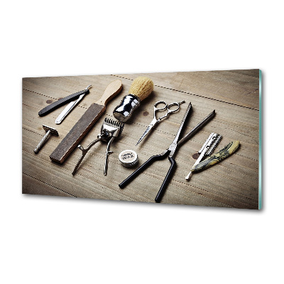 Glasrückwand für die küche Herrenfriseur