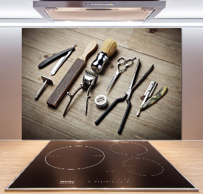 Glasrückwand für die küche Herrenfriseur