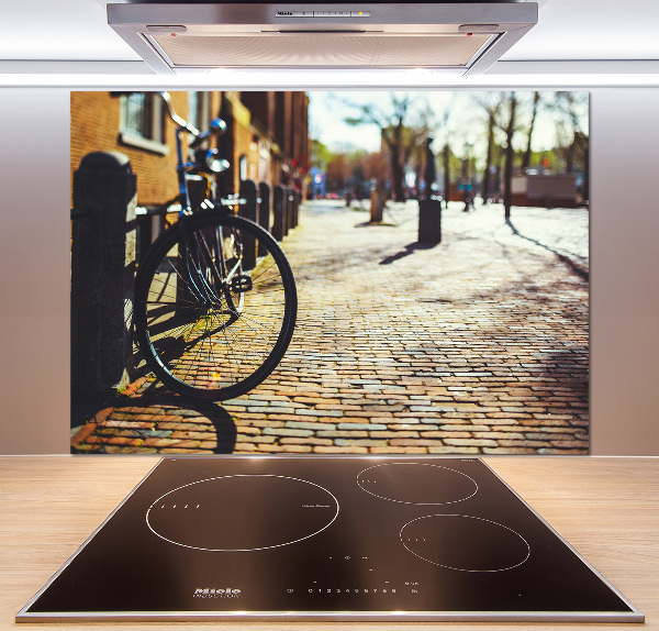 Küchen wandpaneel Radfahren in Amsterdam