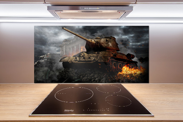 Glasrückwand für die küche Tank