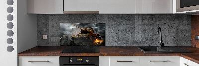 Glasrückwand für die küche Tank