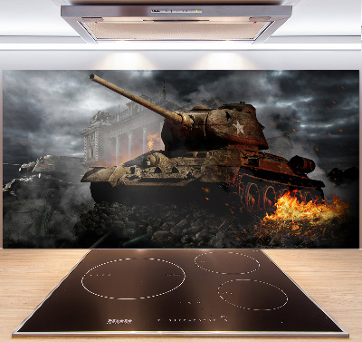 Glasrückwand für die küche Tank