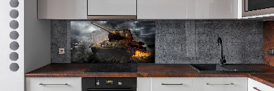 Glasrückwand für die küche Tank