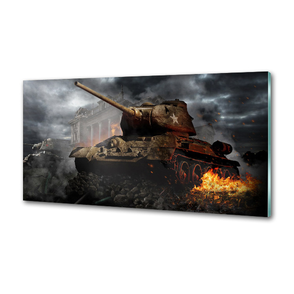 Glasrückwand für die küche Tank