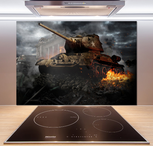 Glasrückwand für die küche Tank