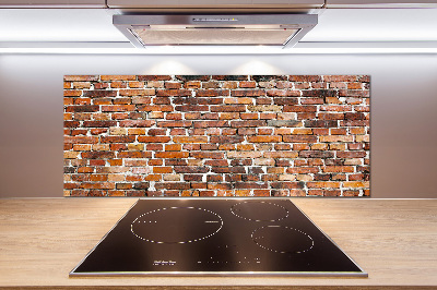 Platte für Küchenrückwand Ziegelmauer