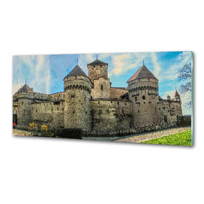 Küchen wandpaneel Ein Schloss in der Schweiz