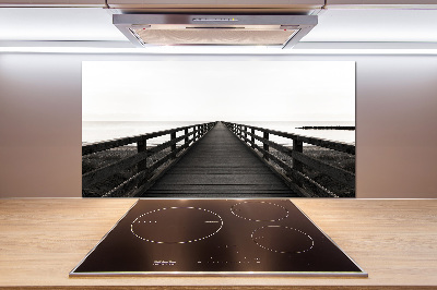 Platte für Küchenrückwand Holzsteg