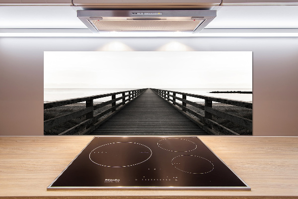 Platte für Küchenrückwand Holzsteg