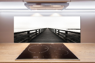 Platte für Küchenrückwand Holzsteg