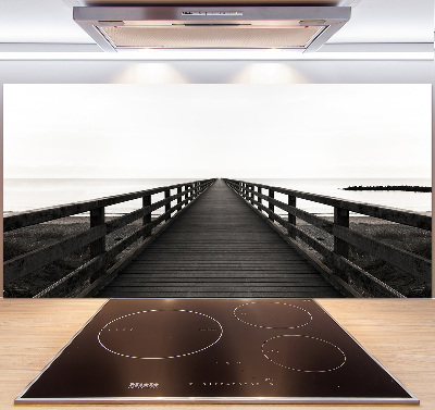 Platte für Küchenrückwand Holzsteg