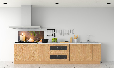 Platte für Küchenrückwand Brennende Kerzen