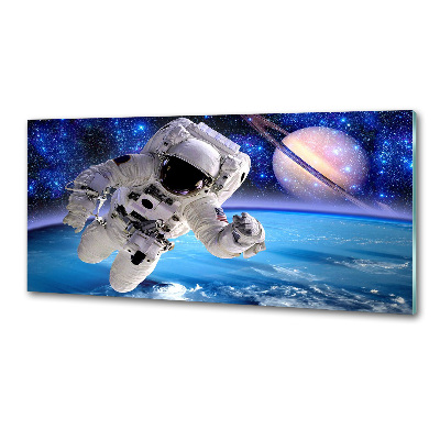 Glasrückwand für die küche Astronaut