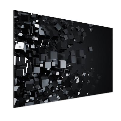 Glasrückwand für die küche 3D-Abstraktion