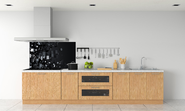 Glasrückwand für die küche 3D-Abstraktion