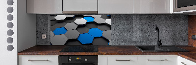 Küchen wandpaneel 3D-Abstraktion