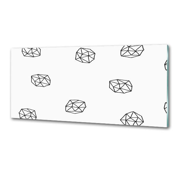 Glasrückwand für die küche Abstraktes Muster