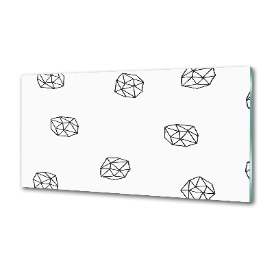 Glasrückwand für die küche Abstraktes Muster