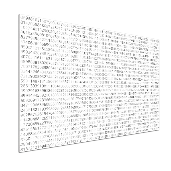 Platte für Küchenrückwand Binärcode