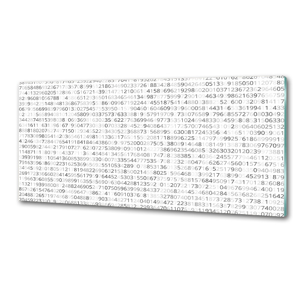 Platte für Küchenrückwand Binärcode