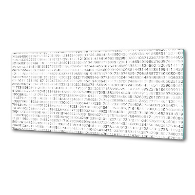 Platte für Küchenrückwand Binärcode