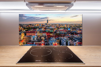 Küchen wandpaneel Panorama von Breslau