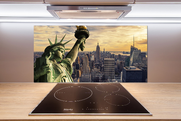 Glasrückwand für die küche Freiheitsstatue