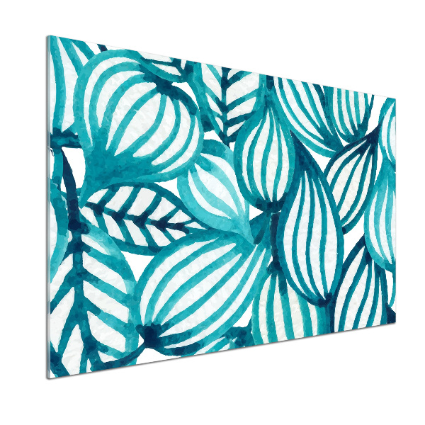 Glasrückwand für die küche Blumenmuster