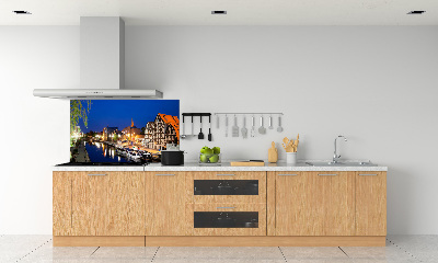 Küchen wandpaneel Bydgoszcz bei Nacht
