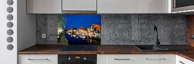 Küchen wandpaneel Bydgoszcz bei Nacht