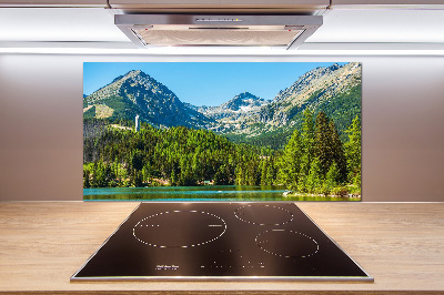 Küchen wandpaneel See in den Bergen