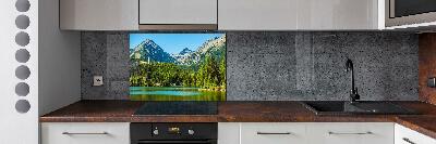 Küchen wandpaneel See in den Bergen