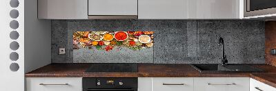 Glasrückwand für die küche Gewürzmischung