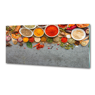 Glasrückwand für die küche Gewürzmischung