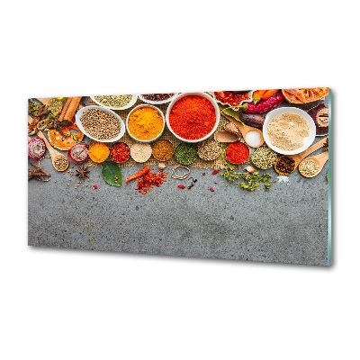 Glasrückwand für die küche Gewürzmischung