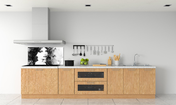 Platte für Küchenrückwand Frauenporträt