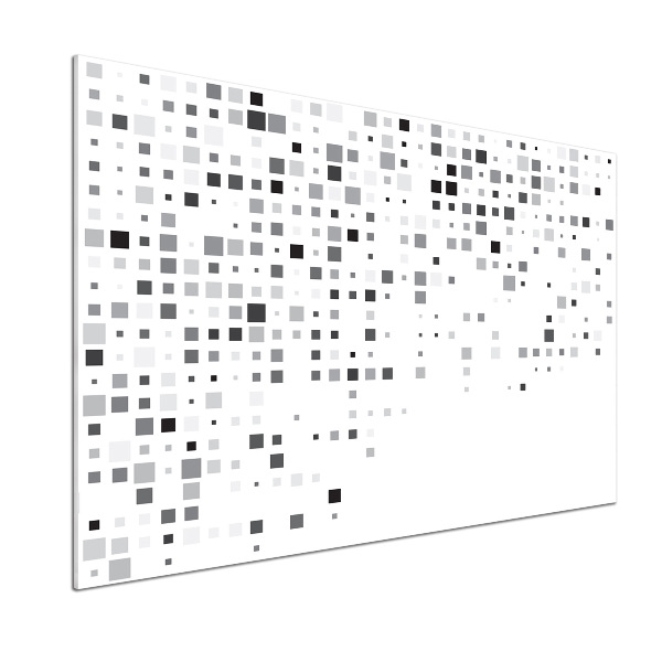 Glasrückwand für die küche Abstraktionsquadrate