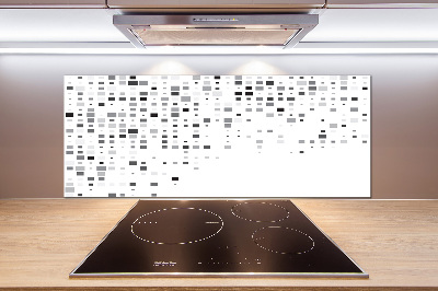 Glasrückwand für die küche Abstraktionsquadrate