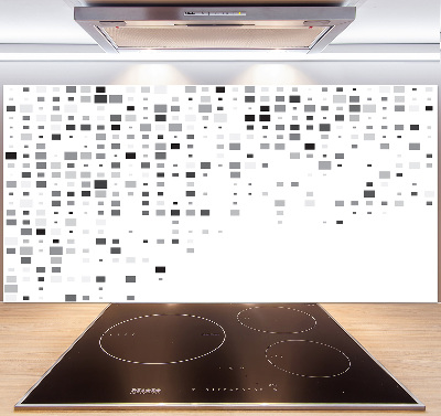 Glasrückwand für die küche Abstraktionsquadrate