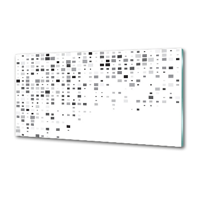 Glasrückwand für die küche Abstraktionsquadrate