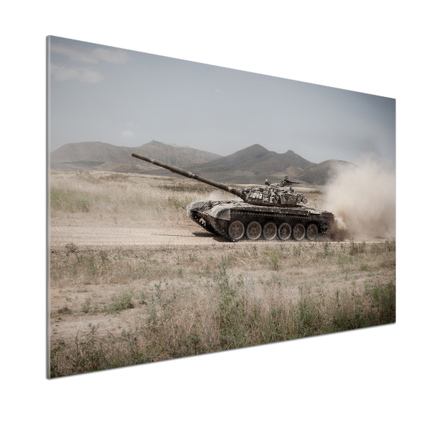 Platte für Küchenrückwand Panzer in der Wüste