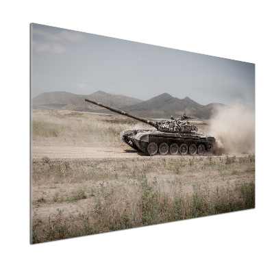 Platte für Küchenrückwand Panzer in der Wüste