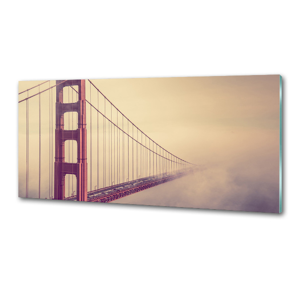 Glasrückwand für die küche San Francisco Brücke