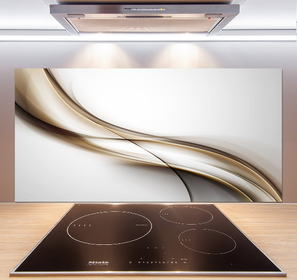 Platte für Küchenrückwand Braune Welle