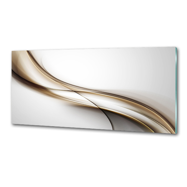 Platte für Küchenrückwand Braune Welle