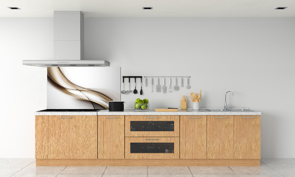 Platte für Küchenrückwand Braune Welle