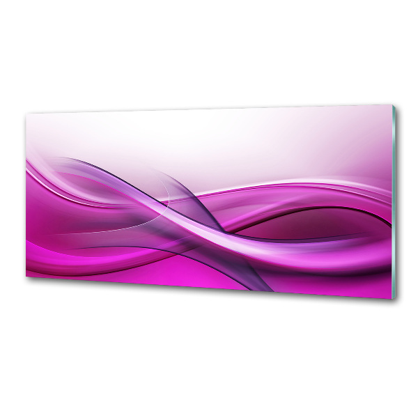 Glasrückwand für die küche Wellen im Hintergrund