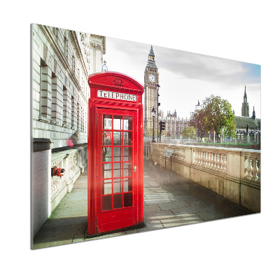 Platte für Küchenrückwand Öffentliche Telefonzelle