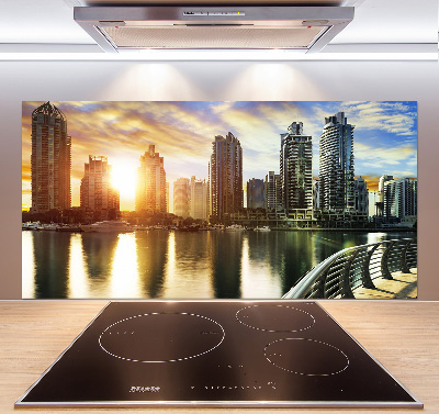 Platte für Küchenrückwand Sonnenuntergang in Dubai